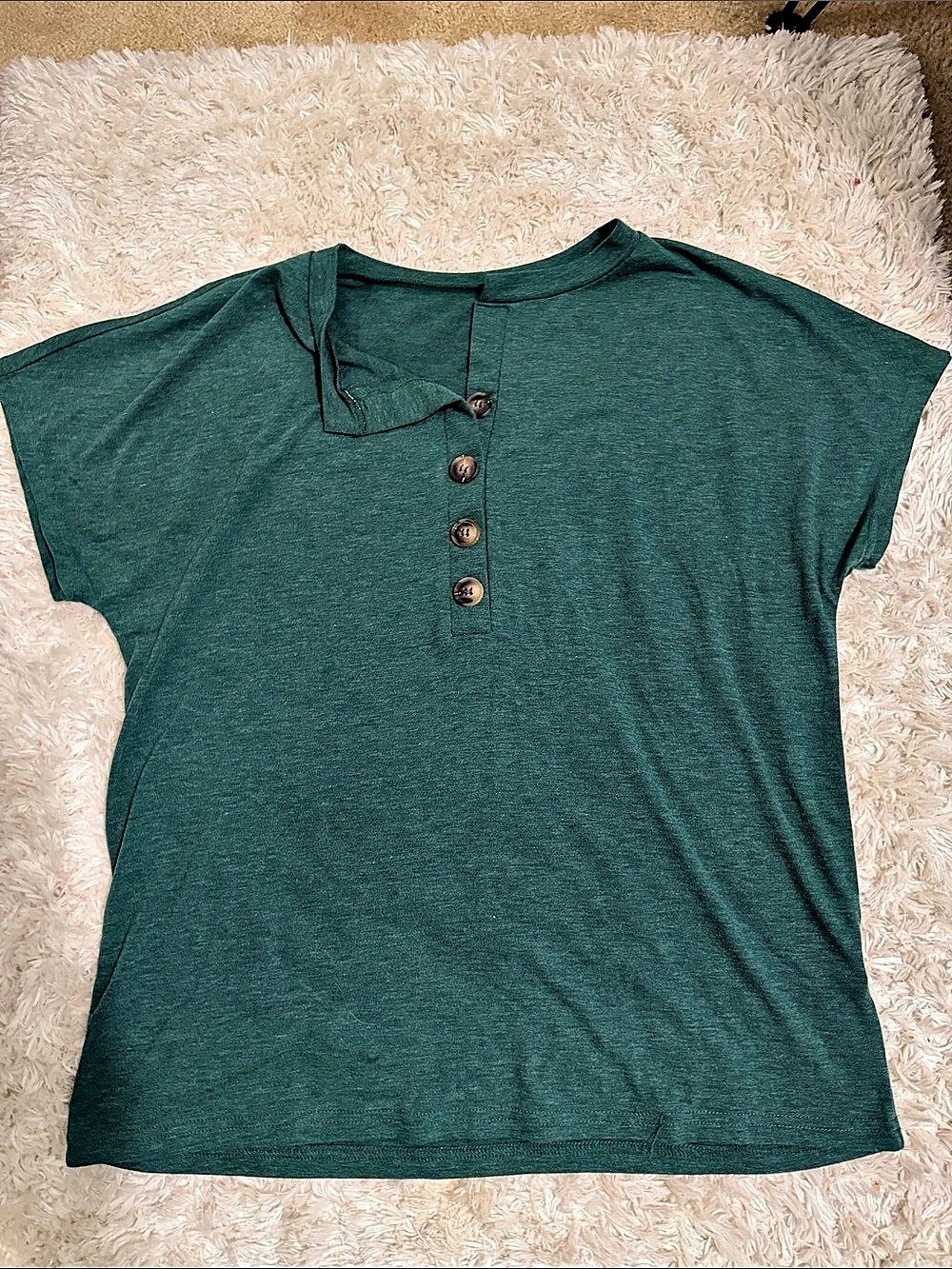 SHEIN Women's Green Short Sleeve Top Size Medium